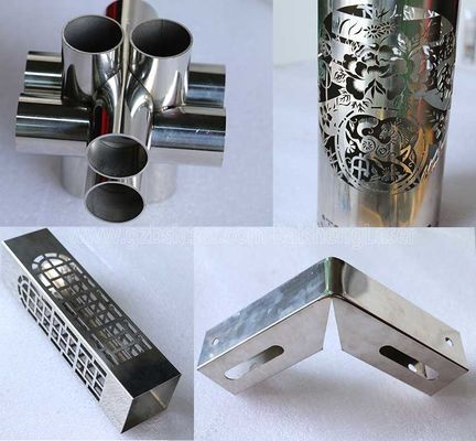 3000W Purple Horn CNC Laser Cutting Machine For Acrylic Metal Tubes / Pipes